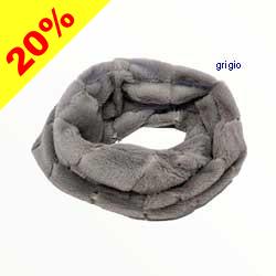 sciarpa anello donna Gai Mattiolo linea F203 tessuto coste 375GM16D