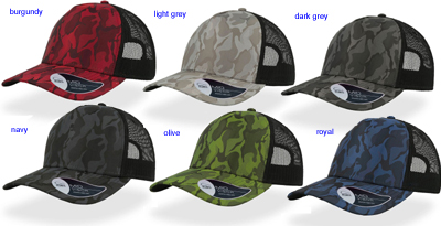 cappellino rapper rete camouflage Atlantis