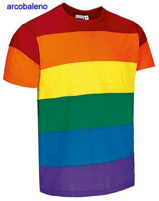 maglietta pace arcobaleno