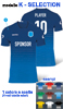 immagine aggiuntiva 11- Crea Maglia calcio calcetto volley pallavolo tecnica, maniche corte Adulto e Bambino Sportika girocollo, cuciture laterali stampa sublimazione totale con logo sponsor e numero nome giocatore Sportika FULL PRINT 110SK1G E3Ssport.it Stampa RicamoE3Ssport  E3S