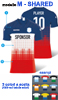 immagine aggiuntiva 13- Crea Maglia calcio calcetto volley pallavolo tecnica, maniche corte Adulto e Bambino Sportika girocollo, cuciture laterali stampa sublimazione totale con logo sponsor e numero nome giocatore Sportika FULL PRINT 110SK1G E3Ssport.it Stampa RicamoE3Ssport  E3S