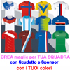 Crea Maglia TUA Squadra Calcio Calcetto Sportika LIGHT PRINT unisex 110SK2G E3Ssport  E3S