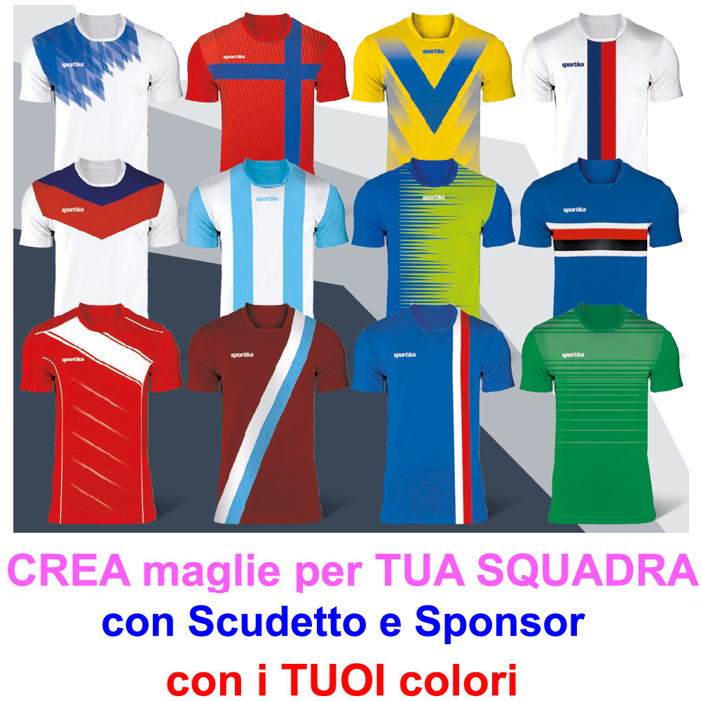 Casacche Calcio SPORTIKA con marchio LILT Taglie e colori a scelta