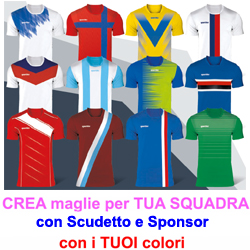 Crea Maglia TUA Squadra Calcio Calcetto Sportika LIGHT PRINT unisex 110SK2G