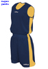 immagine aggiuntiva 4- Completo basket maglia+pantaloncino smanicato senza maniche Adulto e Bambino Cama Sport girocollo, cuciture laterali con inserti, double reversibile BOSTON DOUBLE 163CA4T E3Ssport.it Stampa RicamoE3Ssport  E3S