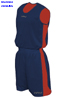 immagine aggiuntiva 5- Completo basket maglia+pantaloncino smanicato senza maniche Adulto e Bambino Cama Sport girocollo, cuciture laterali con inserti, double reversibile BOSTON DOUBLE 163CA4T E3Ssport.it Stampa RicamoE3Ssport  E3S