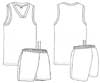  Completo basket maglia+pantaloncino smanicato senza maniche Adulto e Bambino Valento scollo V, cuciture laterali tinta unita Houston CDVAHOU 163VA1T E3Ssport.it Stampa RicamoE3Ssport  E3S
