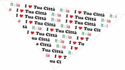 souvenir turistico Bandana personalizzata con stampa in sublimazione 363SV5A