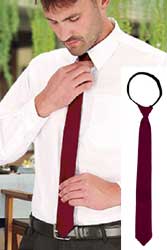  Cravatta elegante fine slim Adulto Unisex Valento con nodo, già annodata, effetto seta tinta unita Casino COVACAS 369VA7A E3Ssport.it Stampa RicamoE3Ssport  E3S