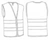  Giacca gilet smanicato, Alta visibilità Adulto Unisex Valento chiusura con velcro bande catarinfrangenti riflettenti alta visibità Wagon CHVAWAG 392VA3A E3Ssport.it Stampa RicamoE3Ssport  E3S