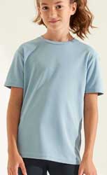  Maglietta T-Shirt maniche corte Tecnica Bambino AWDis girocollo tinta unita con etichetta strappabile JC001J Kids Cool T 600AW1B E3Ssport.it Stampa RicamoE3Ssport  E3S