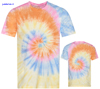 immagine aggiuntiva 5- Maglietta T-Shirt maniche corte Adulto Unisex AWDis girocollo con cuciture laterali tintura effetto Tie Dye, etichetta strappabile Tie-Dye T JT022 600AW2A E3Ssport.it Stampa RicamoE3Ssport  E3S