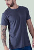 immagine aggiuntiva 1- Maglietta T-Shirt Organica Ecosostenibile maniche corte Uomo  Black Spider girocollo con cuciture laterali senza etichetta, tinta unita BS050 Organic T Plus 600BS4A E3Ssport.it Stampa RicamoE3Ssport  E3S
