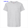 immagine aggiuntiva 15- Maglietta T-Shirt maniche corte Bambino Unisex Fruit of the Loom girocollo, busto tubolare tinta unita Kids Original T 610190 600FL1B E3Ssport.it Stampa RicamoE3Ssport  E3S