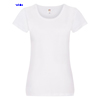 immagine aggiuntiva 3- Maglietta T-Shirt maniche corte Donna Fruit of the Loom collo ampio con cuciture laterali tinta unita Ladies Original T 614200 600FL1D E3Ssport.it Stampa RicamoE3Ssport  E3S