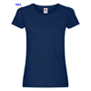 immagine aggiuntiva 4- Maglietta T-Shirt maniche corte Donna Fruit of the Loom collo ampio con cuciture laterali tinta unita Ladies Original T 614200 600FL1D E3Ssport.it Stampa RicamoE3Ssport  E3S