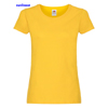 immagine aggiuntiva 5- Maglietta T-Shirt maniche corte Donna Fruit of the Loom collo ampio con cuciture laterali tinta unita Ladies Original T 614200 600FL1D E3Ssport.it Stampa RicamoE3Ssport  E3S