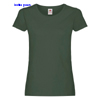 immagine aggiuntiva 7- Maglietta T-Shirt maniche corte Donna Fruit of the Loom collo ampio con cuciture laterali tinta unita Ladies Original T 614200 600FL1D E3Ssport.it Stampa RicamoE3Ssport  E3S