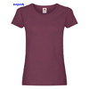 immagine aggiuntiva 9- Maglietta T-Shirt maniche corte Donna Fruit of the Loom collo ampio con cuciture laterali tinta unita Ladies Original T 614200 600FL1D E3Ssport.it Stampa RicamoE3Ssport  E3S