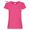 immagine aggiuntiva 13- Maglietta T-Shirt maniche corte Donna Fruit of the Loom collo ampio con cuciture laterali tinta unita Ladies Original T 614200 600FL1D E3Ssport.it Stampa RicamoE3Ssport  E3S