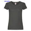 immagine aggiuntiva 18- Maglietta T-Shirt maniche corte Donna Fruit of the Loom collo ampio con cuciture laterali tinta unita Ladies Original T 614200 600FL1D E3Ssport.it Stampa RicamoE3Ssport  E3S