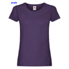 immagine aggiuntiva 21- Maglietta T-Shirt maniche corte Donna Fruit of the Loom collo ampio con cuciture laterali tinta unita Ladies Original T 614200 600FL1D E3Ssport.it Stampa RicamoE3Ssport  E3S