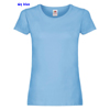 immagine aggiuntiva 22- Maglietta T-Shirt maniche corte Donna Fruit of the Loom collo ampio con cuciture laterali tinta unita Ladies Original T 614200 600FL1D E3Ssport.it Stampa RicamoE3Ssport  E3S