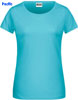 immagine aggiuntiva 29- Maglietta T-Shirt Organica Ecosostenibile maniche corte Donna James & Nicholson girocollo con cuciture laterali etichetta strappabile Ladies Basic-T JN8007 600JN1D E3Ssport.it Stampa RicamoE3Ssport  E3S