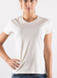  Maglietta T-Shirt Organica Ecosostenibile maniche corte Donna Star World girocollo con cuciture laterali Gold Label Ladies Retail T-Shirt SWGL2 600SW1D E3Ssport.it Stampa RicamoE3Ssport  E3S
