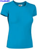 immagine aggiuntiva 4- Maglietta T-Shirt maniche corte Donna Valento girocollo, elasticizzata tinta unita Tiffany CAVATIF 600VA9D E3Ssport.it Stampa RicamoE3Ssport  E3S