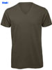  Maglietta T-Shirt Organica Ecosostenibile maniche corte Adulto Unisex B&C scollo V cuciture laterali senza etichetta Inspire V T/Men CTM044 601BC1A E3Ssport.it Stampa RicamoE3Ssport  E3S
