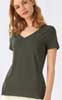  Maglietta T-Shirt Organica Ecosostenibile maniche corte Donna B&C scollo V cuciture laterali senza etichetta Inspire V T/Women CTW045 601BC1D E3Ssport.it Stampa RicamoE3Ssport  E3S