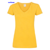 immagine aggiuntiva 4- Maglietta T-Shirt maniche corte Donna Fruit of the Loom scollo V cuciture laterali tinta unita Ladies Valueweight V-Neck T 613980 601FL1D E3Ssport.it Stampa RicamoE3Ssport  E3S