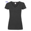 immagine aggiuntiva 5- Maglietta T-Shirt maniche corte Donna Fruit of the Loom scollo V cuciture laterali tinta unita Ladies Valueweight V-Neck T 613980 601FL1D E3Ssport.it Stampa RicamoE3Ssport  E3S