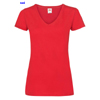 immagine aggiuntiva 6- Maglietta T-Shirt maniche corte Donna Fruit of the Loom scollo V cuciture laterali tinta unita Ladies Valueweight V-Neck T 613980 601FL1D E3Ssport.it Stampa RicamoE3Ssport  E3S