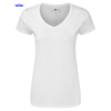 immagine aggiuntiva 4- Maglietta T-Shirt maniche corte Donna Fruit of the Loom scollo V cuciture laterali tinta unita con etichetta strappabile Ladies Iconic 150 V Neck T 614440 601FL2D E3Ssport.it Stampa RicamoE3Ssport  E3S