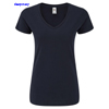 immagine aggiuntiva 8- Maglietta T-Shirt maniche corte Donna Fruit of the Loom scollo V cuciture laterali tinta unita con etichetta strappabile Ladies Iconic 150 V Neck T 614440 601FL2D E3Ssport.it Stampa RicamoE3Ssport  E3S