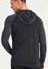  Maglietta T-Shirt maniche lunghe Tecnica Uomo  AWDis con cappuccio regolabile, zip cerniera lunga, polsi con foro per pollice con inserti, etichetta removibile JC057 Mens Cool Contrast Zoodie 602AW2A E3Ssport.it Stampa RicamoE3Ssport  E3S