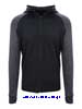  Maglietta T-Shirt maniche lunghe Tecnica Uomo  AWDis con cappuccio regolabile, zip cerniera lunga, polsi con foro per pollice con inserti, etichetta removibile JC057 Mens Cool Contrast Zoodie 602AW2A E3Ssport.it Stampa RicamoE3Ssport  E3S