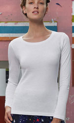 T-Shirt Maglietta organico B&C CTW071 manica lunga donna 602BC2D