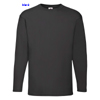 immagine aggiuntiva 4- Maglietta T-Shirt maniche lunghe Adulto Unisex Fruit of the Loom girocollo, busto tubolare tinta unita Valueweight Long Sleeve T 610380 602FL1A E3Ssport.it Stampa RicamoE3Ssport  E3S