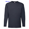 immagine aggiuntiva 8- Maglietta T-Shirt maniche lunghe Adulto Unisex Fruit of the Loom girocollo, busto tubolare tinta unita Valueweight Long Sleeve T 610380 602FL1A E3Ssport.it Stampa RicamoE3Ssport  E3S