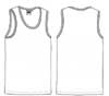  Canotta spalla larga Bambino Unisex Valento girocollo ampio tinta unita Charlie CAVACHL 603VA1B E3Ssport.it Stampa RicamoE3Ssport  E3S