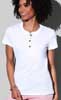  Maglietta T-Shirt maniche corte Fiammata Slub Donna Stedman serafino girocollo 3 bottoni, cuciture laterali tinta unita con etichetta strappabile ST9530 Sharon Henley T-shirt 604SD1D E3Ssport.it Stampa RicamoE3Ssport  E3S