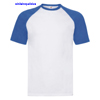 immagine aggiuntiva 1- Maglietta T-Shirt maniche corte Adulto Unisex Fruit of the Loom girocollo, busto tubolare maniche e collo in contrasto Valueweight Short Sleeve Baseball T 610260 605FL1A E3Ssport.it Stampa RicamoE3Ssport  E3S