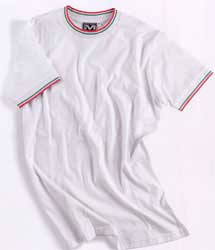  Maglietta T-Shirt maniche corte Uomo  MYDAY girocollo righe tricolore Italia E0419 Sky Sport 605MD1A E3Ssport.it Stampa RicamoE3Ssport  E3S