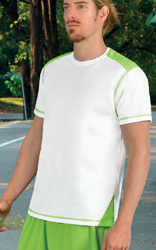  Maglietta T-Shirt maniche corte Tecnica Adulto Unisex Valento girocollo con inserti in contrasto, asciugatura rapida Brickplus CAVAMAR 605VA5A E3Ssport.it Stampa RicamoE3Ssport  E3S