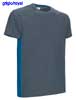 immagine aggiuntiva 12- Maglietta T-Shirt maniche corte Adulto Unisex Valento girocollo con cuciture laterali con taschino, con inserti Thunder CAVATHU 605VA6A E3Ssport.it Stampa RicamoE3Ssport  E3S