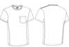  Maglietta T-Shirt maniche corte Adulto Unisex Valento girocollo con cuciture laterali con taschino, con inserti Thunder CAVATHU 605VA6A E3Ssport.it Stampa RicamoE3Ssport  E3S