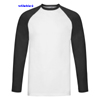 immagine aggiuntiva 4- Maglietta T-Shirt maniche lunghe Adulto Unisex Fruit of the Loom girocollo, busto tubolare maniche e collo in contrasto Valueweight Long Sleeve Baseball T 610280 606FL1A E3Ssport.it Stampa RicamoE3Ssport  E3S